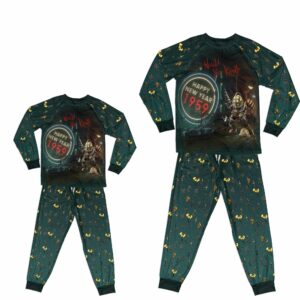 Bio All-over Print Adult Raglan Pajamas Set