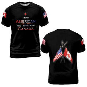 USA Stand w-Canada All-over Print Unisex T-shirt